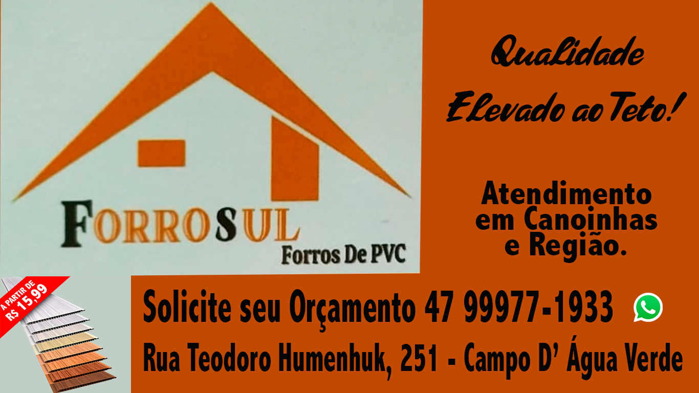 Forro Sul Canoinhas - Forros de PVC